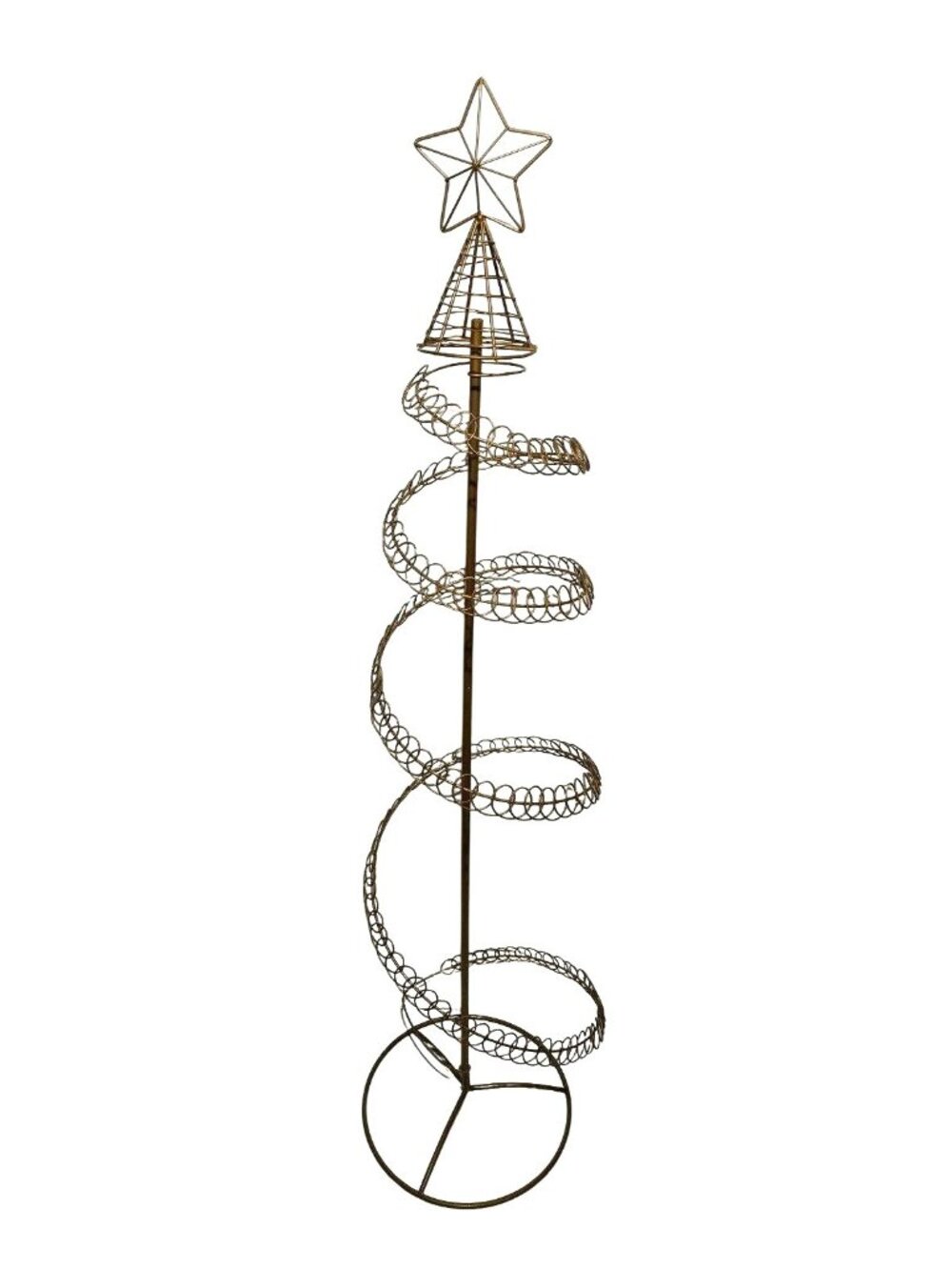 Metal Christmas Tree Card Holder 46'' New with Box Instructions Vintage 85074